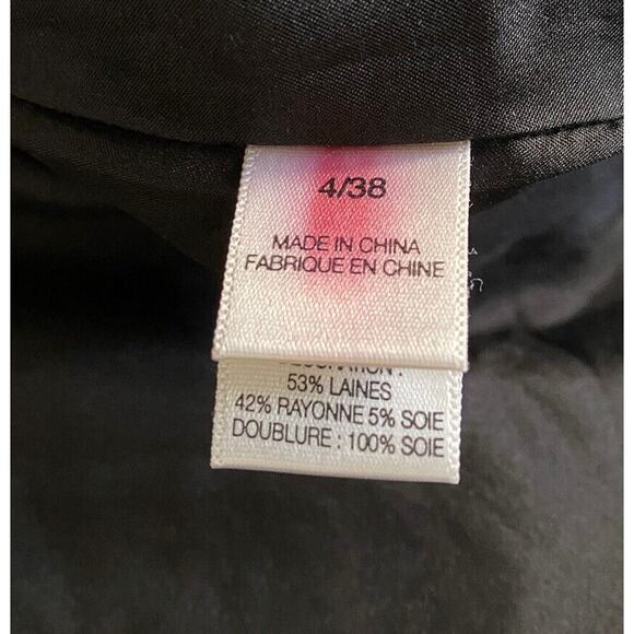 Lavender Label Vera Wang Size 4/38 Textured Wool Blend Tweed Lined Pencil Skirt - Picture 5 of 6